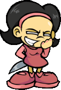 Flash Nene's animated left pose.
