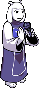 Toriel's animated right miss pose in Heartache.