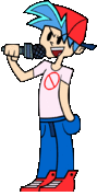 Boyfriend's animated Up miss pose.