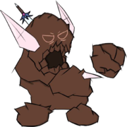 Classic Cursed Golem left pose.