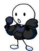 Animated up sprite of the Reader.