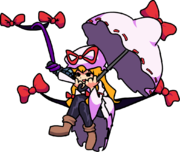 Yukari's down pose as a playable character.