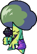 Bro-Ccoli's animated down pose.
