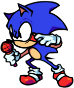 Sonic's left pose.