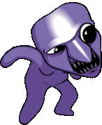 Ao Oni's animated down pose.