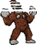 King Kong's defeat sprite.