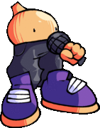 Onion Man's V2 animated left pose.