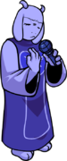 Toriel's down miss pose in Heartache.