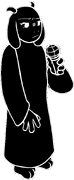 Toriel's battle animated up miss pose.