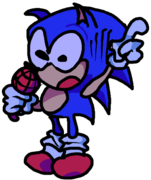 Sonic's up miss pose.