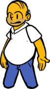 Homer's right pose.