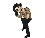 Majima's animated poses.