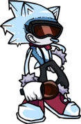 Crystal Sonic Idle Sprite.