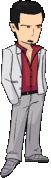 Kiryu's animated left pose.