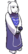 Toriel frowning animated.