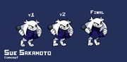 Concept gallery sprites for Sue Sakamoto.