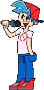 Boyfriend's animated up pose.