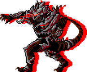Monster X's alt right pose.