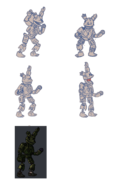 Springtrap's WIP sprites.