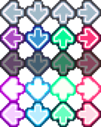 Pixel arrows for Crystal.