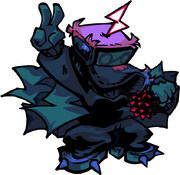 Cassette Goon's down pose.
