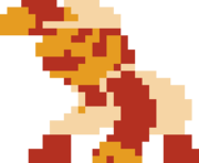 Fire Mario's down pose in CCC.