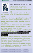 The original greentext concept for Grandpa Death on /funkg/