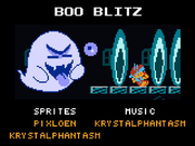 Boo Blitz credits card.