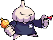 Garlic Dude's airhorn animation.