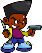 Flash Darnell's idle sprite.