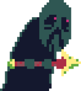 Zero's idle sprite with the spear.