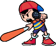Ness's angry left pose animation.