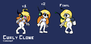 Concept gallery sprites for Curly Clone.