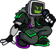 Cyrix's down pose in Binary Breakdown.