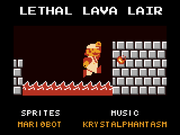 Lethal Lava Lair credits card.