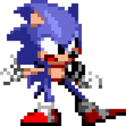 Sonic's left pose.