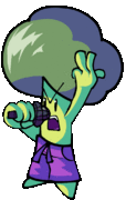 Bro-Ccoli's animated up miss pose.