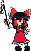 Reimu's up pose.