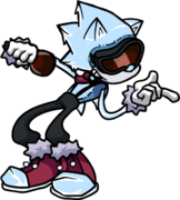 Crystal Sonic left pose.