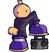 Onion Man's Speaker left pose animation.