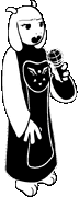 Toriel's battle animated up pose.