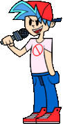 Boyfriend's animated left miss pose.