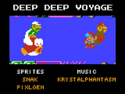 Deep Deep Voyage credits card.