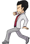 Kiryu's right pose in fight mode.