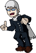 Hiroshi's animated left pose.
