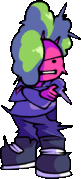 Beet Girl animated shock sprite.